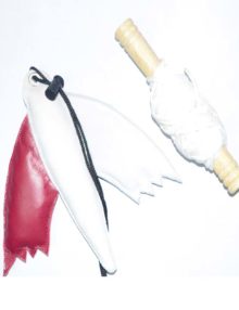 thumbnail image 2 of Falconry Padded Horse Shoe Lure – Leather Training Lure For Birds Of Prey 2 of 4