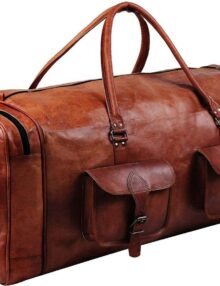 Men's Leather Duffel Bag ART 109
