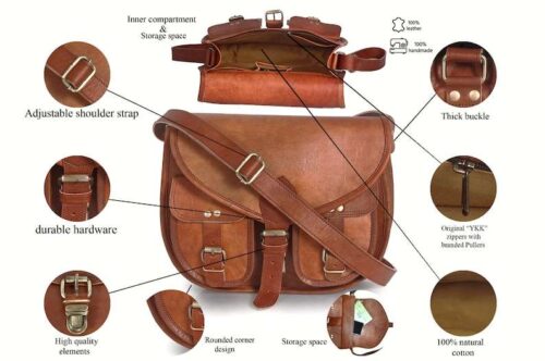 Leather Satchel Bag ART 108 - Image 2