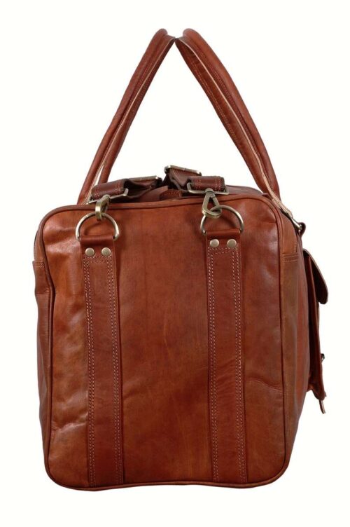 Full Grain Leather Duffle Bag ART 101 - Image 3