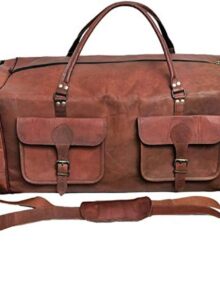Vintage Leather Duffel Bag ART 103